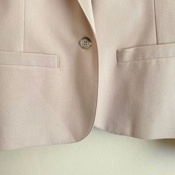 Vintage Cambridge Jack Winter Design Womens Size 16 Tan Beige One-Button Blazer - Picture 7 of 10
